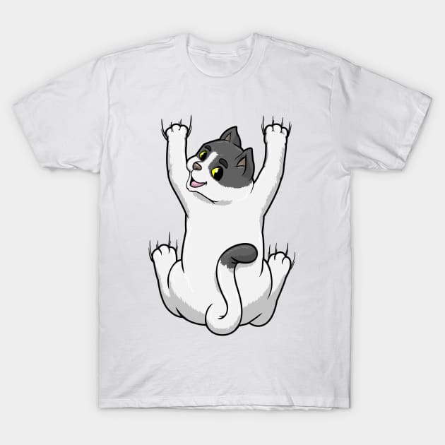 Cute cat at the hug T-Shirt by Markus Schnabel